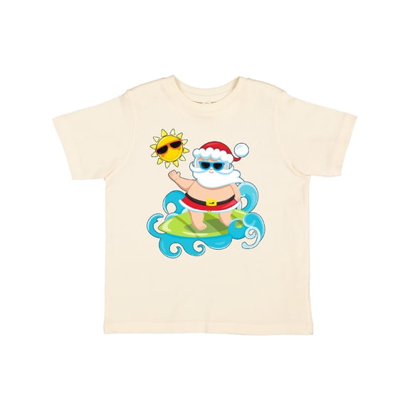 Inktastic Surfing Santa Boys or Girls Toddler T-Shirt