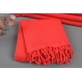 thumbnail image 3 of Turkish Towel, Beach Towel, Waffle Towel, 36x67 Inches Baby Blanket, Red Pareo Peshtemal, Bachelor Towel, Warm Peshtemal, Yoga Towel,, 3 of 9