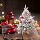 thumbnail image 5 of Nuevo árbol pequeño flocado verde para decoración de mesa, árbol de Navidad, decoración navideña, mini decoración de mesa, accesorios festivos, 5 of 7