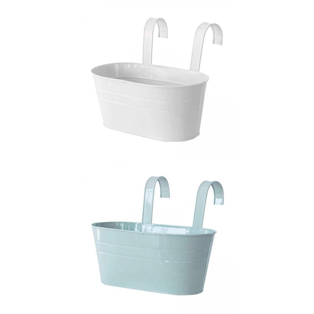 Soportes para Macetas Colgantes shamjiam Y Azul Maceta colgante de hierro