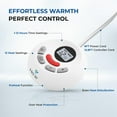 thumbnail image 4 of Heated Mattress Pad Cal King Quilted Zone Heating Electric Bed Warmer Comfort Heat Mattress Pad Cover Dual Controller（10 Heat Setting | 1-12 Hours Auto Shut Off | with 8-21 Inch Deep Pocket） Gray, 4 of 7
