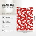 thumbnail image 4 of Yibo Pink Floral Blanket Flannel Soft and Comfortable Anti-static Bed Sofa Blanket, 4 of 8