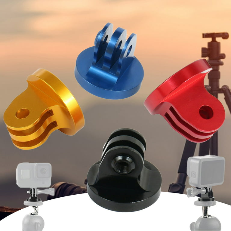 Visland Tripod GoPro Mount Holder Head Standard Screw Adapter Rotatable  Digtal Camera Bracket Selfie Lens Monopod Adjustable Ring Light for GoPro 