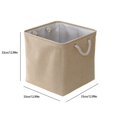 thumbnail image 3 of Fiudx Ofertas relámpago del día, solo en línea Cesta de almacenamiento de lino Cesta de ropa sucia plegable Cesta de almacenamiento portátil de gran capacidad para el hogar, 3 of 6