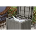 thumbnail image 3 of Suncast 22-Gal. Weather-Resistant Resin Outdoor Storage Deck Box and Bench, Stone Gray, 3 of 5