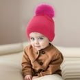 thumbnail image 2 of Children's Knitted Hat for Kids Winter Warm Knit Cap Boys and Girls Autumn Woolen Hat Kids Hats Caps 1, 2 of 3