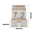 thumbnail image 2 of Pxyqht Wooden Calendar, Perpetual Calendar, Countdown Board, Desk Decorations, Home Ornaments, Ideal for Office and Living Room, 2 of 6