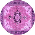 thumbnail image 1 of Ahgly Company Indoor Round Medallion Purple Traditional Area Rugs, 8' Round, 1 of 4