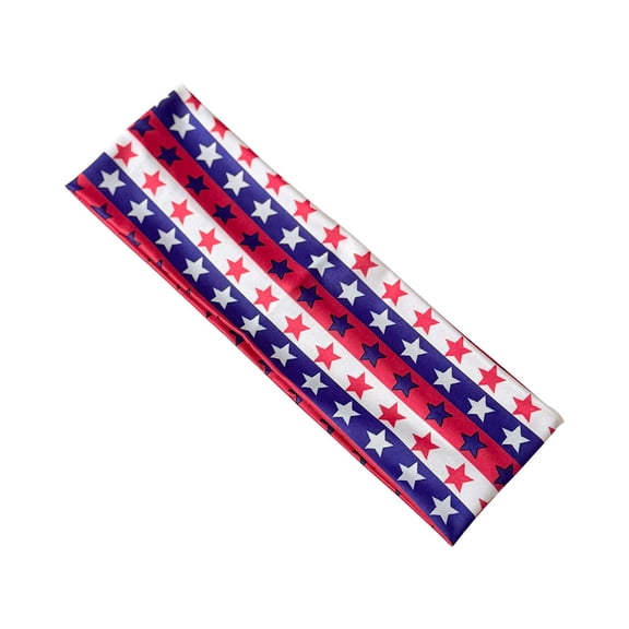 MSJUHEG 4th of July Hair Accessories 4th of July Wide Headband Cloth Headbands Thick Headbands Elastic Headband Knot Head Bands Headband Bandana Holiday Accessories Blue One Size