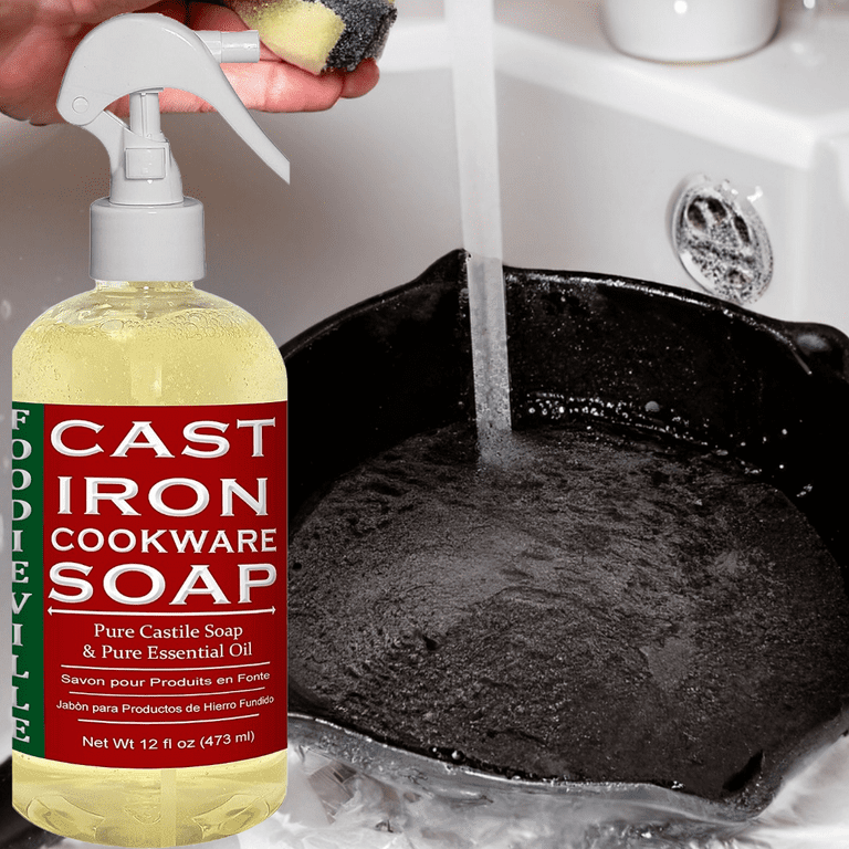 Cast Iron Oil by Foodieville for Seasoning Cast Iron Cookware