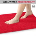 thumbnail image 5 of Yafa Home Fashion 2 Piece Solid Microfiber Soft Bathroom Rug Set, Non-Slip TPR Backing, 5 of 6