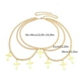 thumbnail image 4 of Aellinatey Girls Elegant Hollowed Cross Waist Belt for Banquet Costume Waist Jewelry, 4 of 13