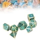 thumbnail image 4 of Polyhedral Dice, Durable 7PCS Game Dice Set Fine Engraving High Hardness  For Number Teaching For Above 14 Years Old ANGGREK Oro electrochapado verde, 4 of 8