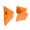 Orange, variant on Woodworking Right Angle Fast Clamp Connector, Stable Corner Grip Adapter Tool for Hobbyists and Carpenters