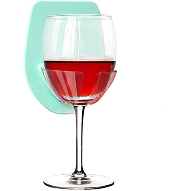 Soporte para copas de vino TANGJMXG Ventosa para ducha y baño Relajación azul