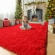 thumbnail image 1 of Alfombra de Área Amdrebio Roja 6x9 pies para Sala, Dormitorio y Navidad, 1 of 9