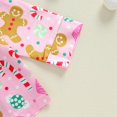 thumbnail image 4 of Conjunto de pijama navideño de satén Twopumpkin para niñas pequeñas, color rosa, 4 of 7