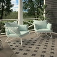 thumbnail image 2 of Novogratz Poolside Gossip, Teddi Outdoor Lounge Chairs, 2-Pack, Aqua Haze, 2 of 7