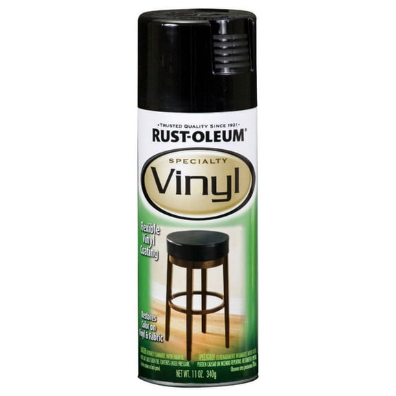 1 PC,Rust-Oleum 1909-830 Specialty Vinyl Spray, 11 Oz, Black, Fast Drying