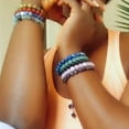 thumbnail image 3 of Black Onyx bracelet | Unisex Stretchy bracelet, 3 of 5