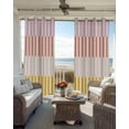thumbnail image 4 of Colorful Stripe Blackout Curtains 72 Inches Long for Bedroom, Modern Pink Red Yellow Vertical Striped Thermal Insulated Room Darkening Black Out Window Curtain Panels Grommet Drapes for Living Room, 4 of 8