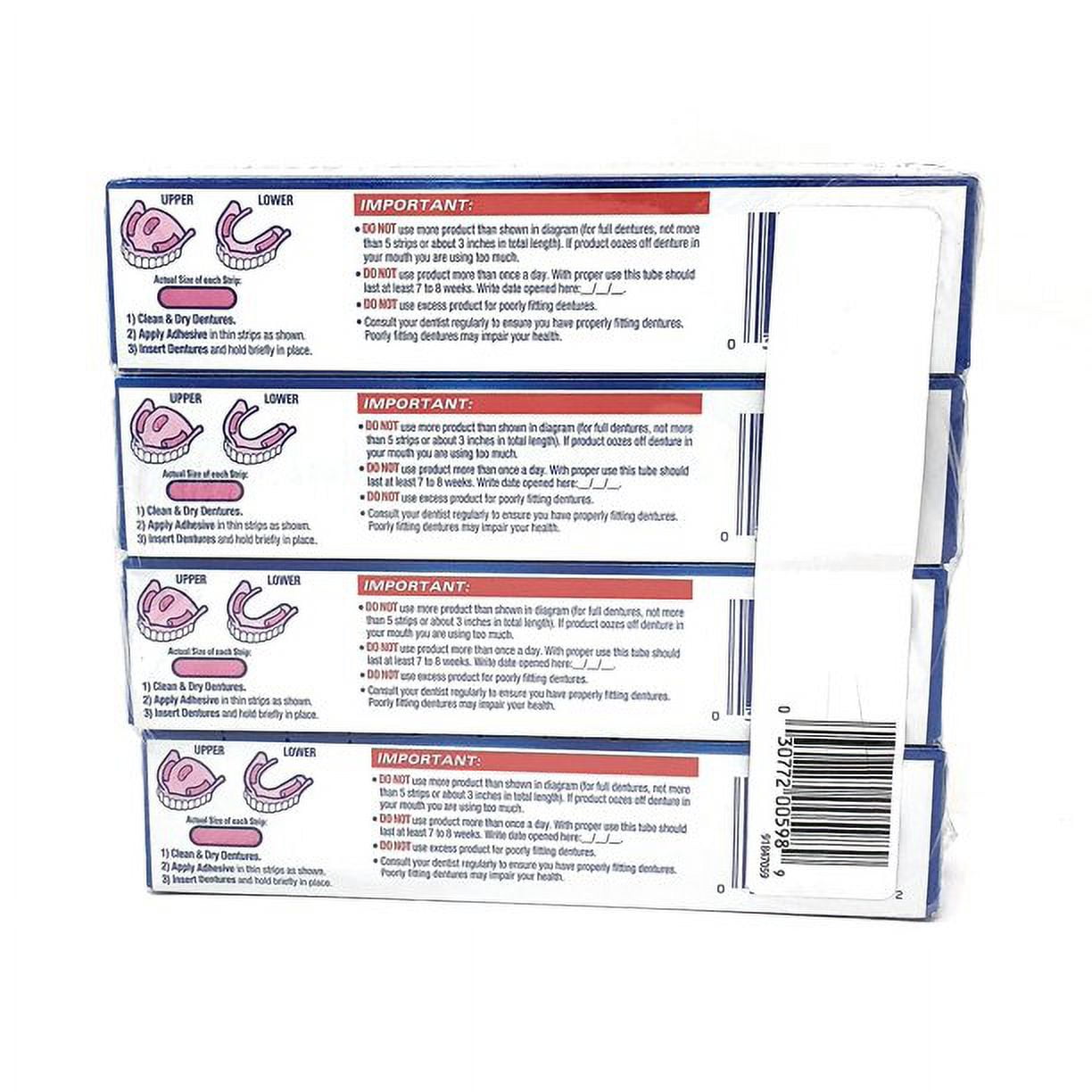 Fixodent Advanced Max Hold Denture Adhesive 2.2 Oz (Pack of 4)