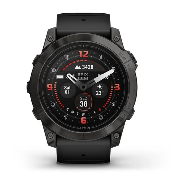 EPIX PRO (g2), 51, Saph, CrbnGryDLC Ti, Black Garmin EPIX PRO