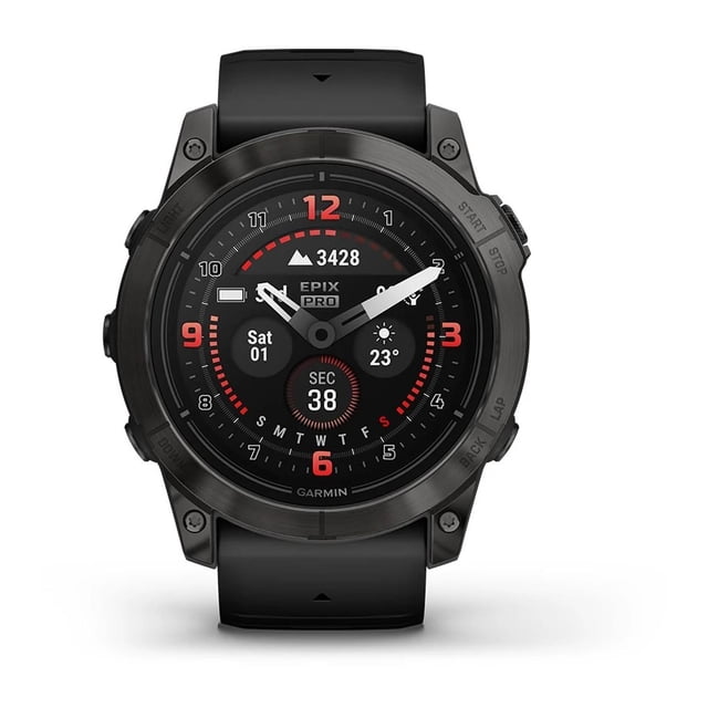 EPIX PRO (g2), 51, Saph, CrbnGryDLC Ti, Black Garmin EPIX PRO