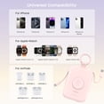 thumbnail image 6 of RORRY Portable Charger, 5000mAh Power Bank - Apple Watch Charger with Built-in Cables,Travel-Ready Portable Charger for iPhone 17/ 16/15/14 ,Android ,Apple Watch , Pink, 6 of 7