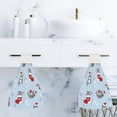 thumbnail image 7 of 1 Pcs Hanging Towels, Dish Towels Kittens with Christmas Hats Socks Absorbent Hand Towels with Hanging Loop Washcloth for Bathroom Kitchen, 7 of 7