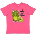 thumbnail image 3 of Inktastic I love my Mom with Baby and Mommy Triceratops Youth T-Shirt, 3 of 5