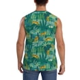 thumbnail image 4 of Kdxio Jungle Leopard for Men's Muscle T-shirt,Sleeveless for Workout Running Athletic Gym Lounge Casual, 4 of 7