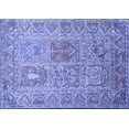 thumbnail image 1 of Ahgly Company Machine Washable Indoor Rectangle Persian Blue Traditional Area Rugs, 2' x 3', 1 of 4