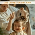 thumbnail image 2 of OPALESQUE Soft Hair Brush Toddler Hair Brush Soft Bristle Hair Brush with Wooden Handle Soft Bristle for Newborn Hair Brush for Wet Dry Hair Styling Hair Accessories, 2 of 7
