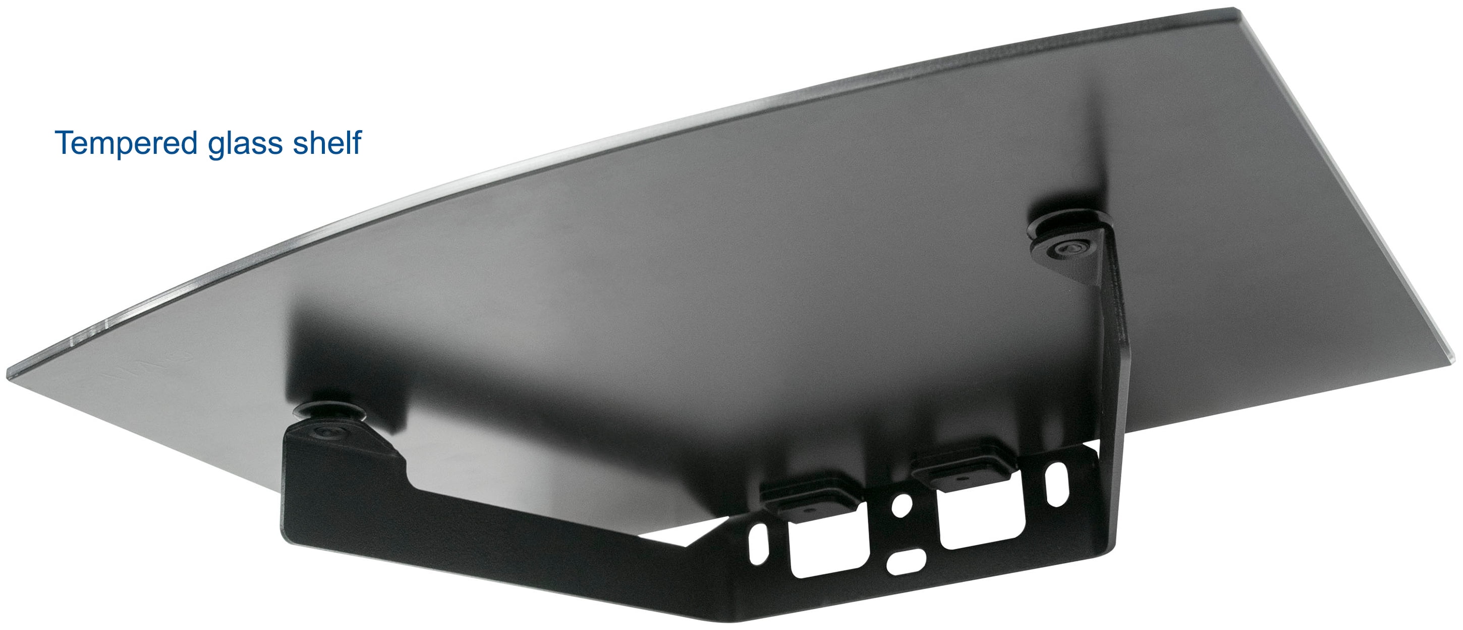VIVO Black 23" to 55" Screen Adjustable TV Wall Mount & AV, DVD Floating Shelf