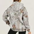 thumbnail image 3 of Mlqidk Women's Camo Hoodie Maple Leaf Print Oversized Sweatshirt Fleece Hooded Sweatshirts with Pocket Casual Fall Pullover Khaki Medium, 3 of 5