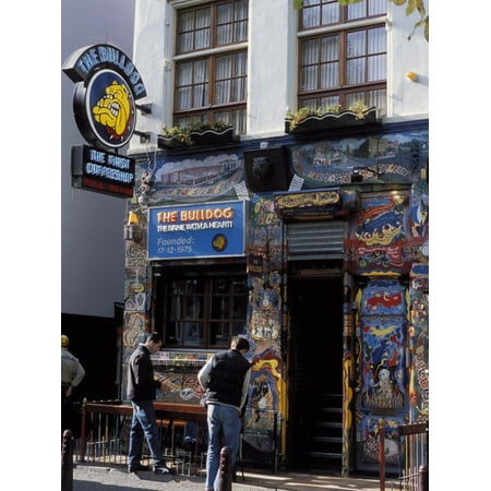 Exterior of the Bulldog Coffee Shop, Amsterdam, the Netherlands (Holland) Print Wall Art By Richard