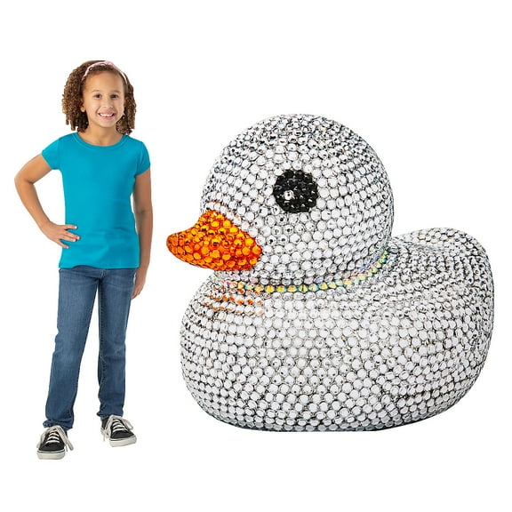Fun Express 44" x 42 3/4" Bling Style Rubber Duck Cardboard Cutout Stand-Up