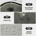 thumbnail image 5 of SIXHOME Non-Slip Kitchen Rug, Washable 20"x32" Twill Floor Mat, Half Circle Design for Sink, Laundry, Black, 5 of 7