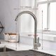 thumbnail image 3 of Kitchen Faucet, with 360 Rotatable Kitchen Mixer Tap and Adjustable Hot and Cold Faucet, Suitable for Kitchen Sink with 2 x 60cm Flexible Hoses, 3 of 5