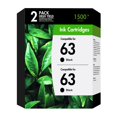 thumbnail image 1 of Cartucho de tinta WOWTONER 63XL negro de alto rendimiento, paquete de 2, 1 of 6