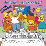 Simpsons Backdrop Banner Party Supplies Background for Photography Kids Birthday Decorations