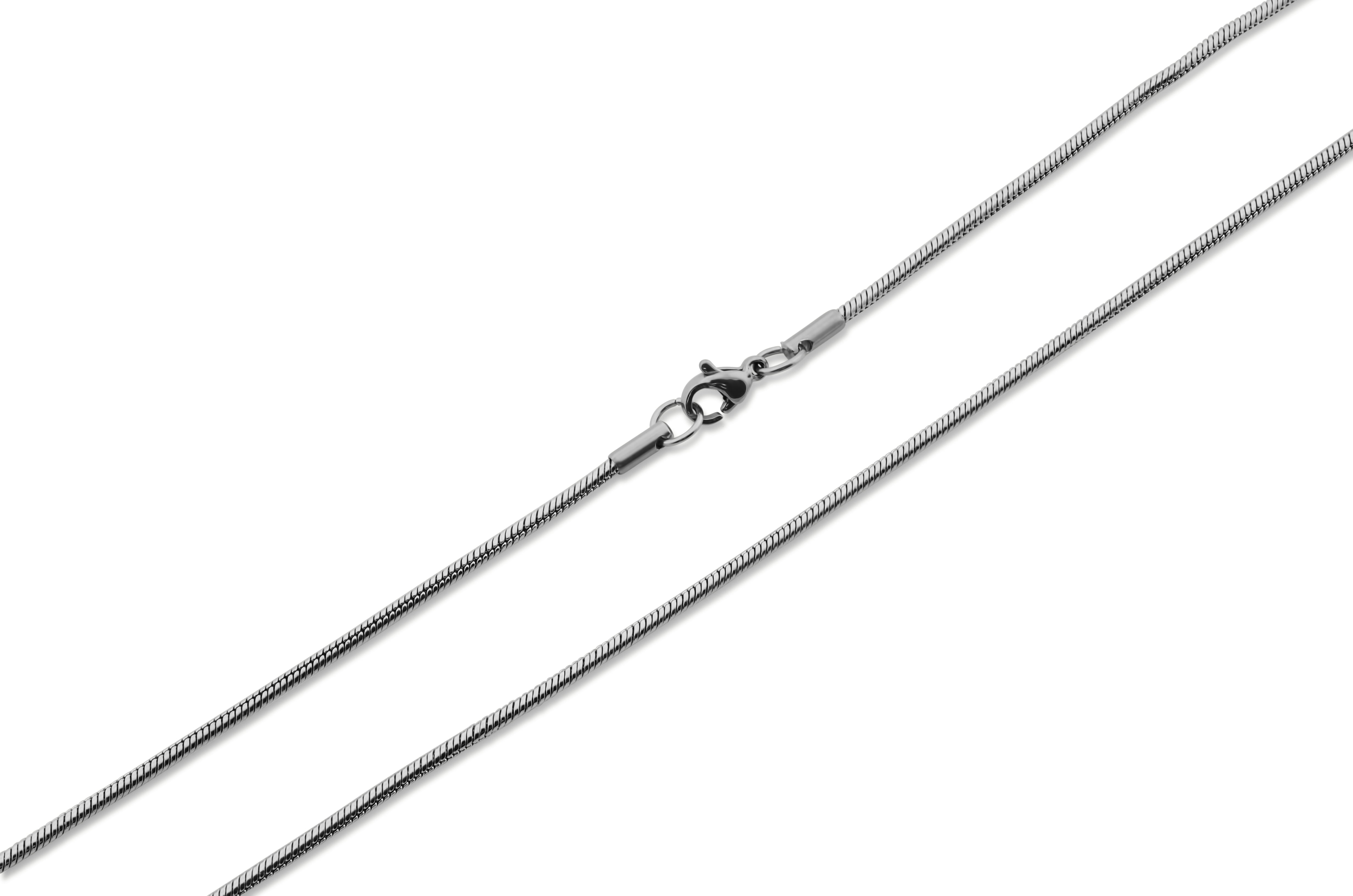 High Polished Sterling Silver Thin Round Snake 030 Chain 1.4mm