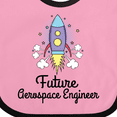 thumbnail image 4 of Inktastic Future Aerospace Engineer Rocket Girls Baby Bib, 4 of 4