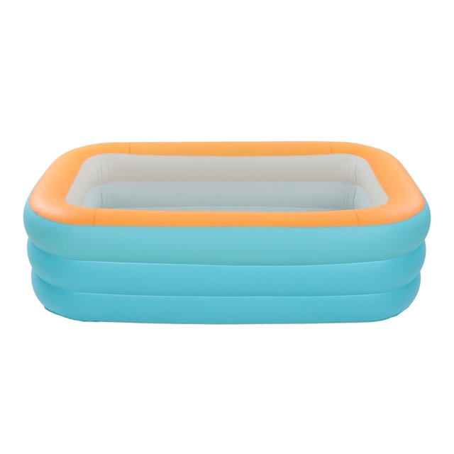 Foldable Inflatable Swimming Pool, Space Saving Stable Children 3 Layer Safe Inflatable Swim Pool PVC for Yard 1.5m/5ft,2.6m/8.5ft