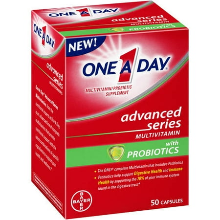 One A Day Advanced (50 Count) Multivitamin with Probiotics Capsules