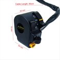 thumbnail image 5 of Interruptor de Manillar de 22 mm para Motocicleta, para Bocina, , Luz Antiniebla, Intermitentes, ATV, Scooter, Triciclo, Interruptores Universales de 12 V., 5 of 5