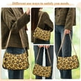 thumbnail image 5 of Star Leopard Print Womens Chain Shoulder Bag Tote Handbag Clutch Hobo Purse with Zipper for Travel Casual, 5 of 7