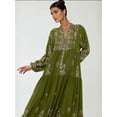 thumbnail image 2 of Printed Long Sleeve Viscose Maxi Dress, 2 of 7
