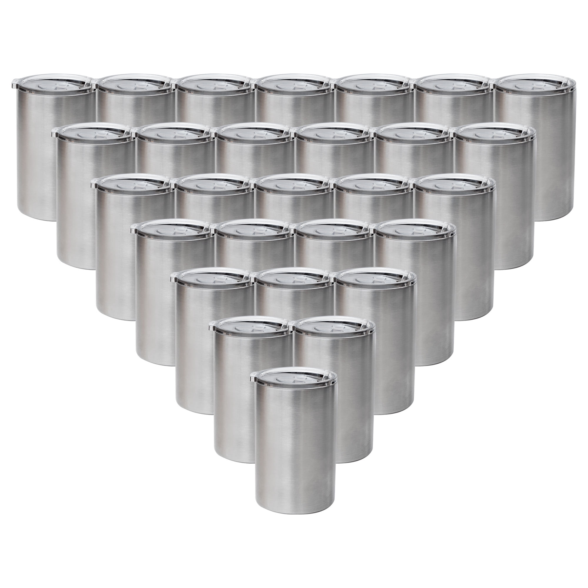 MakerFlo 12 oz Thick Duozie Stainless Steel Can Cooler, Insulated 2-in-1 Tumbler for DIY Crafts, Epoxy, Vinyl & Personalization, 25 Pack